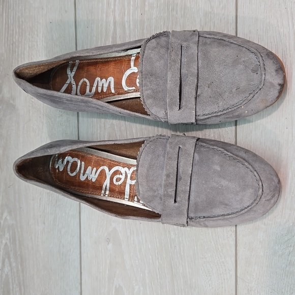 Sam Edelman Women Etiene Gray Suede Slip On Loafers Comfty Sz 7.5M - Picture 3 of 11